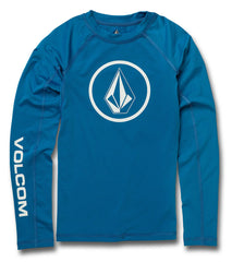 Volcom Boys' Lido Solid Long Sleeve Rashguard (Toddler, Little Kid, Big Kid)