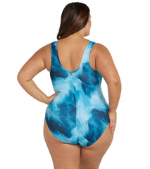 Artesands Woman's Plus Size Natare Celer Fuseli Chlorine Resistant One Piece Swimsuit