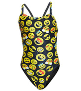 iSwim Emoji Thin Strap One Piece Swimsuit Youth (22-28)