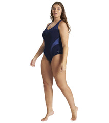 Arena Women's Plus Size Isabel Light Cross Back One Piece Swimsuit