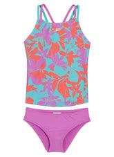 Speedo Girls' Printed Tankini Set (Big Kid)