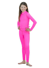 TUTUBLUE Girls' Solid UPF 50+ Long Sleeve Unitard One Piece Swimsuit (Toddler, Little Kid, Big Kid)