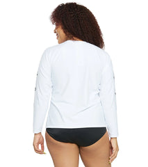 Volcom Plus Size Simply Solid Long Sleeve Rash Guard