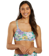 Sporti Active Bondi Floral Double Cross Workout Bikini Top