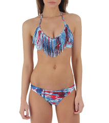 Body Glove Swimwear Womens Glory Ibiza Fringe Triangle Bikini Top