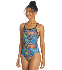 Sporti Irezumi Koi Thin Strap One Piece Swimsuit