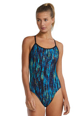 TYR Women's Aurora Durafast Elite Crosscutfit Tieback One Piece Swimsuit