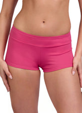 JOLYN Women's Piha Solid Boyshort Swim Short