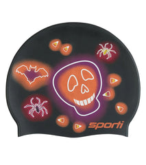 Sporti Spooky Neon Silicone Swim Cap