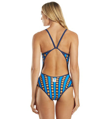 Arena Women's Mark Spitz Allover Print Super Fly Back One Piece Swimsuit