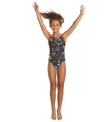 Sporti Halloween Party Thin Strap One Piece Swimsuit Youth (22-28)