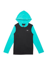 Speedo Boys' Hooded Long Sleeve Swim Shirt (Big Kid)