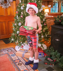 Sporti Granny Sweater Holiday Tartan Jammer Swimsuit Youth (22-28)