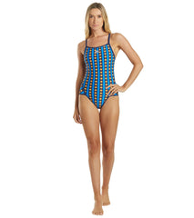 Arena Women's Mark Spitz Allover Print Super Fly Back One Piece Swimsuit