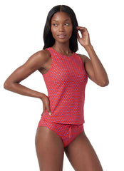 Sporti Active Tidal Dots High Neck Tankini Top