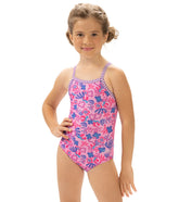 Dolfin Girls' Sunshine Printed One Piece Swimsuit (Little Kid)