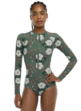 Body Glove Women's Aurora Chanel Long Sleeve One Piece Swimsuit