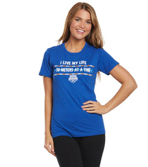 USA Swimming Women's I live My Life Crew Neck T-Shirt