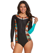 Body Glove Active Women's Terra Sand Bar L/S One Piece Swimsuit