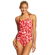 Arena Women’s Shattered Glass Challenge MaxLife Thin Strap Open Back One Piece Swimsuit