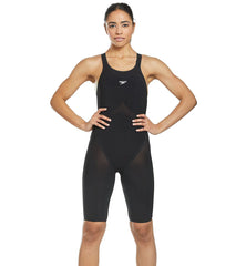 Speedo Women's Fastskin LZR Pure Valor Closed Back Kneeskin Tech Suit Swimsuit