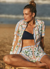 Tommy Bahama Women's Poolside Palms Camp Shirt