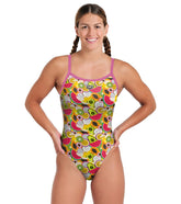 Arena Women's Microfruits Challenge Back One Piece Swimsuit