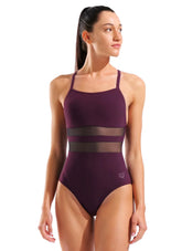 Arena Women's Mesh Equals V-Back One Piece Swimsuit