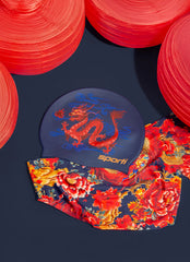 Sporti Limited Edition Dragonfire Silicone Swim Cap