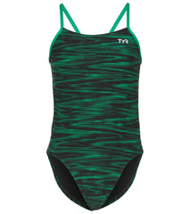 TYR Girls' Fizzy Cutoutfit One Piece Swimsuit