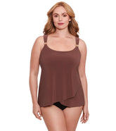 Miraclesuit Plus Size Razzle Dazzle Tankini Top