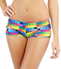 Hurley Women's Kings Road Boyshort Bikini Bottom
