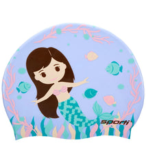 Sporti Mermaid Life Silicone Swim Cap Jr.