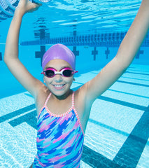 Dolfin Girls' Printed One Piece Swimsuit (Big Kid)