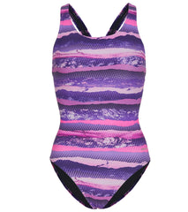 Sporti Deep Wide Strap One Piece Swimsuit Youth (22-28)