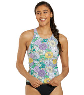Sporti Active Bondi Floral High Neck Tankini Top