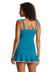 Tommy Bahama Island Cays Cabana Ruffle Tankini Top