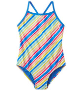 Speedo Girls' Printed Keyhole One Piece Swimsuit (Big Kid)