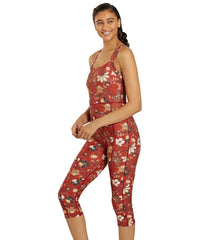 Sporti Active Vintage Bali One Piece Cropped Swim Unitard