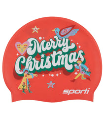 Sporti Christmas Countdown Silicone Swim Cap