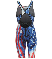 TYR Women's Venzo Genesis USA Open Back Tech Suit Swimsuit