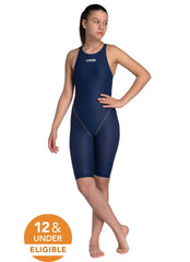 Arena Girls' Powerskin ST Next Open Back Tech Suit Swimsuit