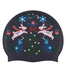 Sporti Folklore Forest Silicone Swim Cap