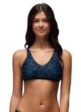 prAna Women's Mallorca Black Seaweed Reversible Bikini Top