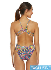 Speedo Turnz Women's Flash Back One Piece Swimsuit