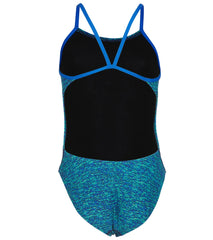 TYR Girls' Lapped Cutoutfit One Piece Swimsuit