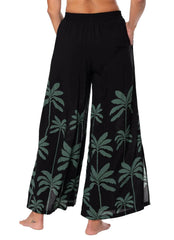 Jantzen Women's Tropical Palms Jospehine Pull On Pant Cover Up