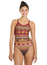 Sporti Harvest Splash Thin Strap One Piece Swimsuit (22-44)