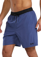 TYR Men's Solid Skua 7" Volley Swim Trunks