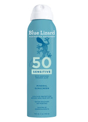 Blue Lizard Sensitive Mineral SPF 50 Sunscreen Spray 5 oz
